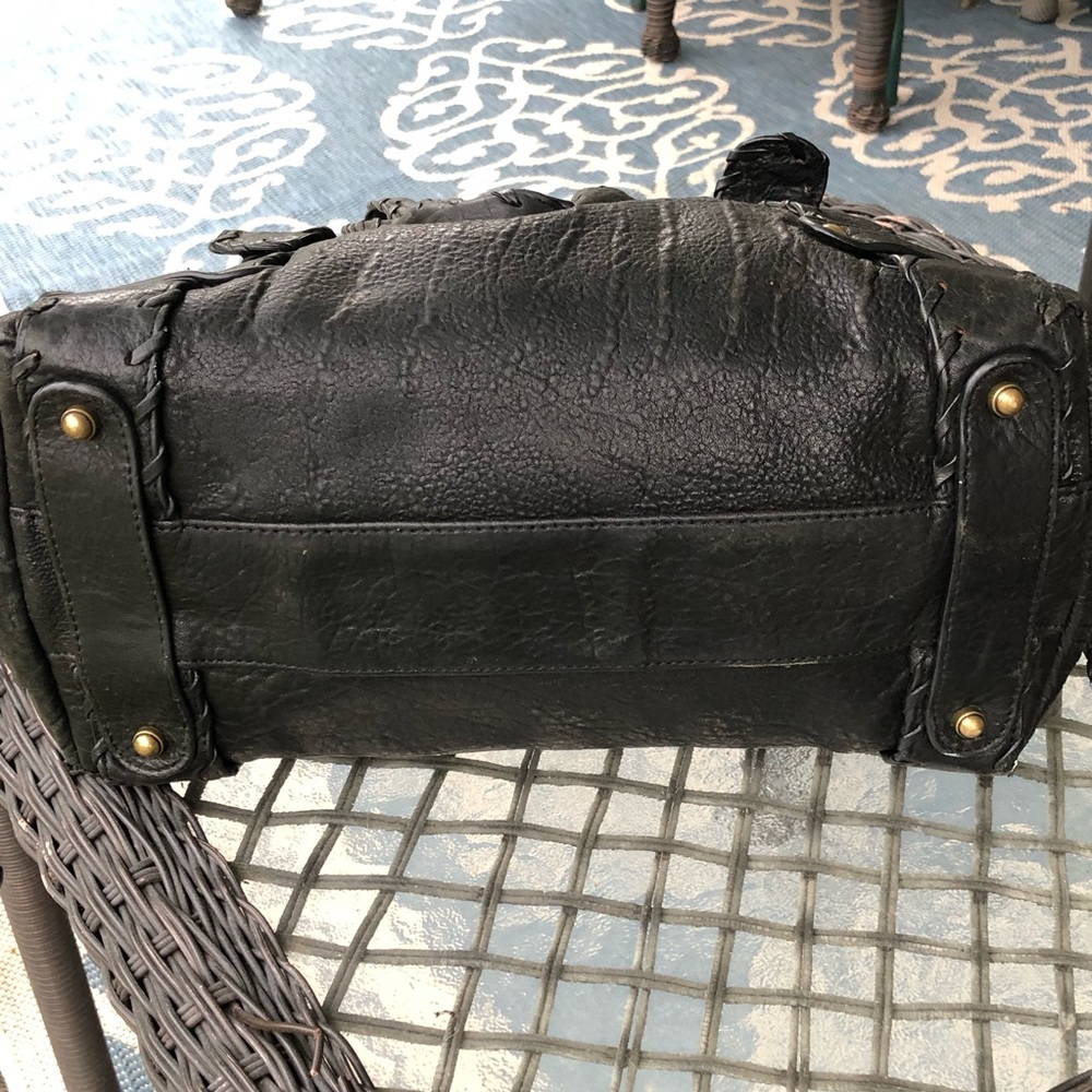 SOLD Kooba Black Pebbled Leather Hobo Bag Purse - Picture 8 of 14